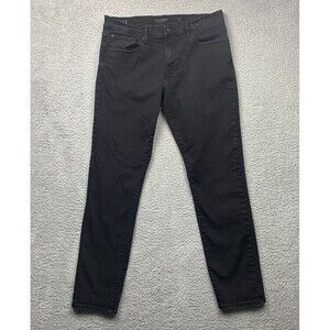 Lucky Brand Jeans Mens 34 Black 412 Athletic Slim Straight Denim
